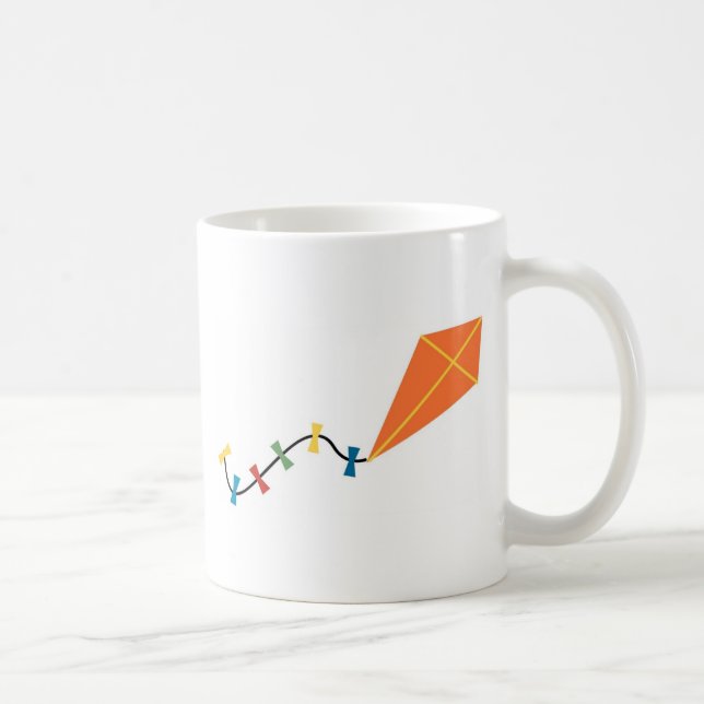 Orange Kite Coffee Mug (Right)