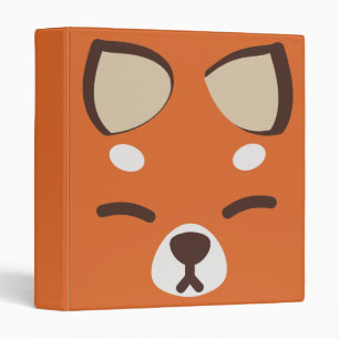 Orange Kitsune Fox Binder