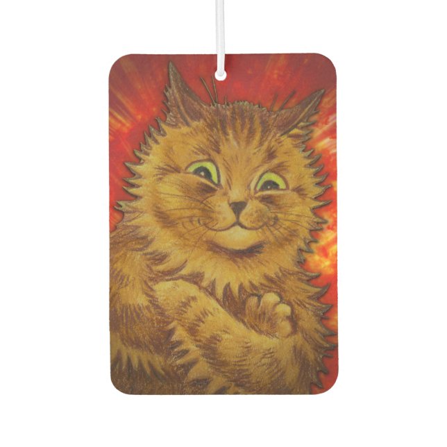 ORANGE KITTY CAT PET AIR FRESHENER (Front)