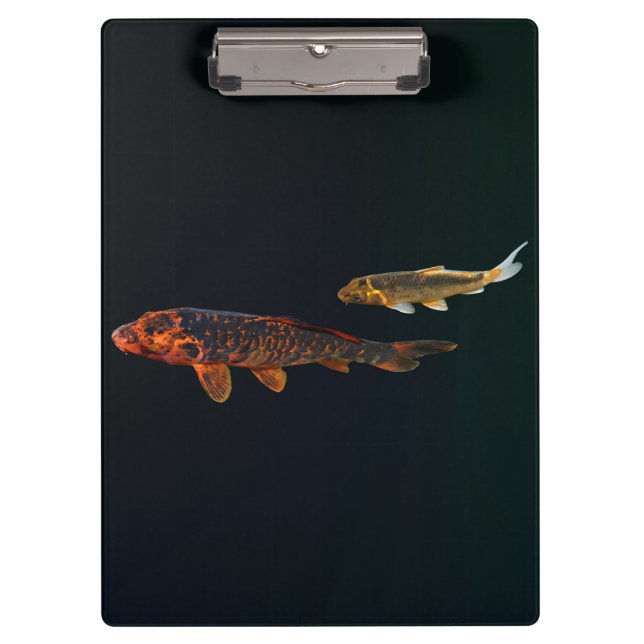 Orange Koi and Gold Koi Clipboard (Front)