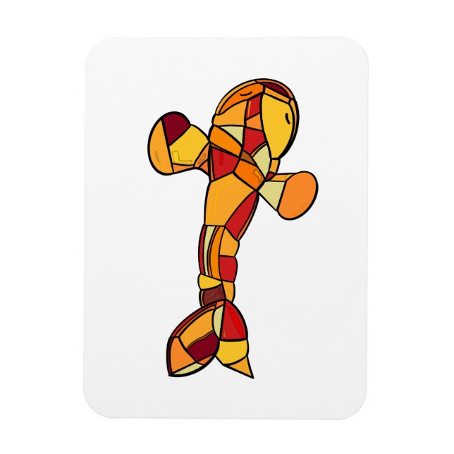 ORANGE KOI MAGNET (Vertical)