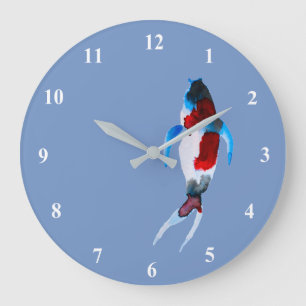 Orange kumquats watercolor fruit large clock