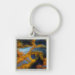 Orange Laced Pietersite Keychain