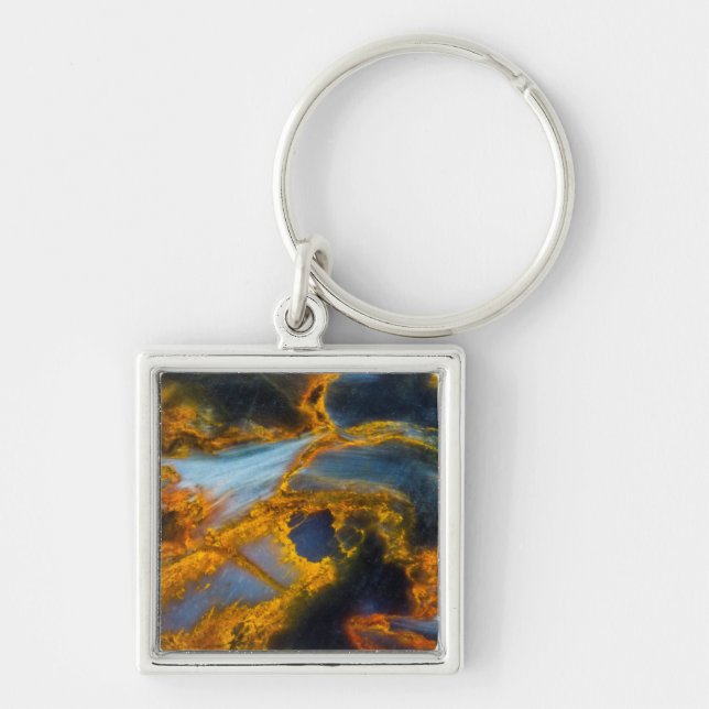 Orange Laced Pietersite Keychain (Front)