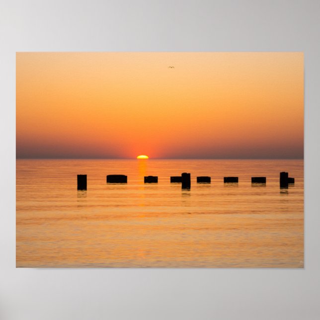 Orange Lake Sunrise Poster (Front)