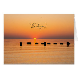 Orange Lake Sunrise Thank You Card