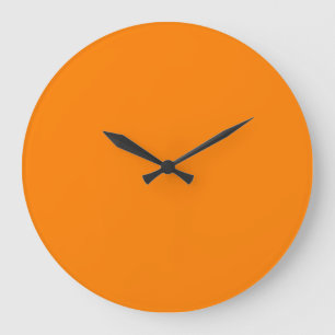 Orange Large Clock