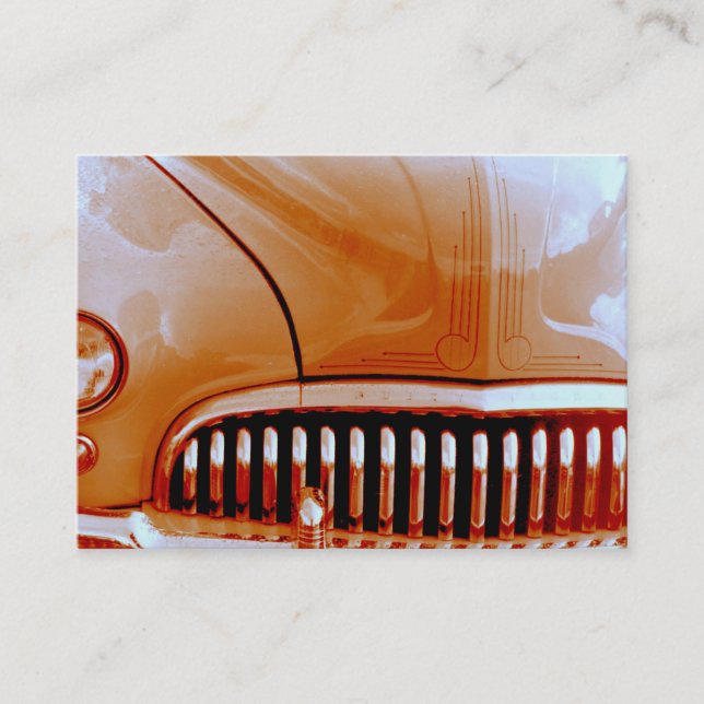 Orange Lead Sled Business Card (Front)
