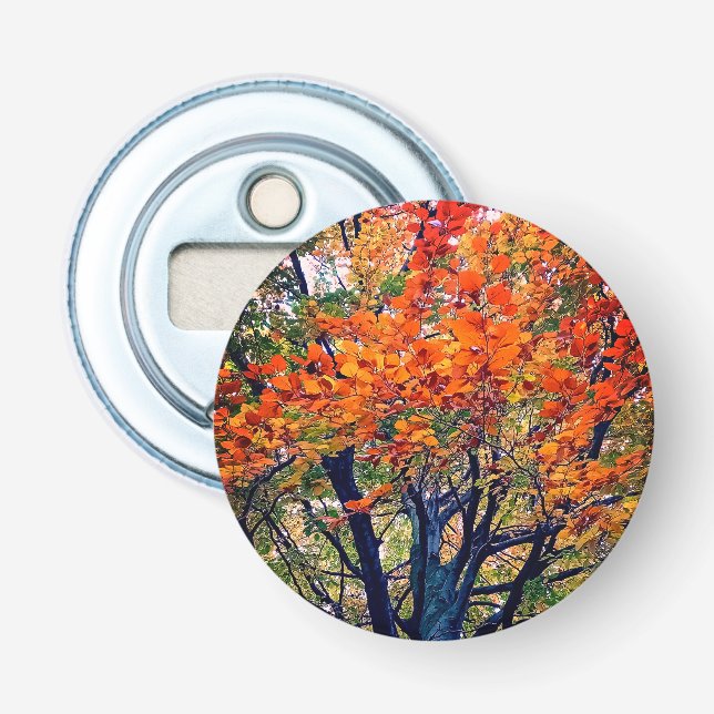 Orange leaves bottle opener (Front)