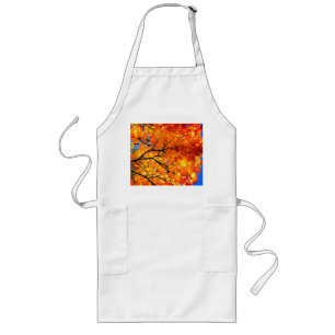 Orange leaves  long apron