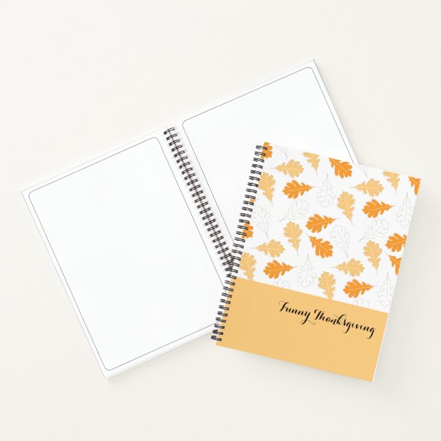 Orange Leaves Notebook (Inside)