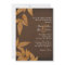 Orange Leaves Vintage Wedding Invitations