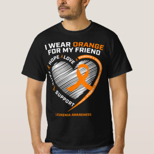 Orange Leukaemia Awareness  Friend Gifts Men Women T-Shirt