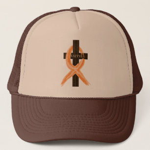 Orange Leukaemia Survivor's Cross of Faith Trucker Hat