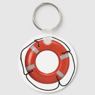ORANGE LIFE RING KEYCHAIN