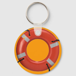 ORANGE LIFE SAVER KEYCHAIN