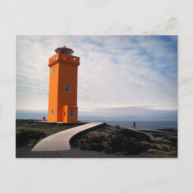 Orange Lighthouse, Iceland Postcard (Front)