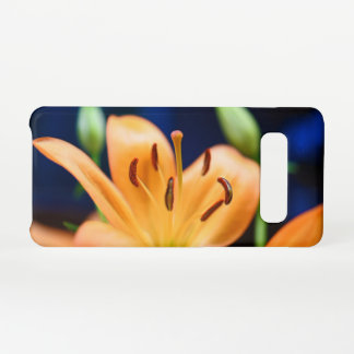 Orange Lilly Flower Blossom Samsung Galaxy Case