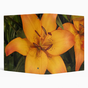 Orange Lily Binder