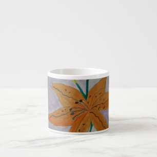 Orange Lily Espresso Cup