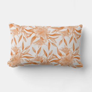 ORANGE LILY FLORAL MESSAGE LANCE Oreiller