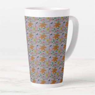 Orange Lily Latte Mug