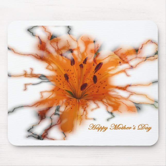 Orange Lily Mousepad (Front)