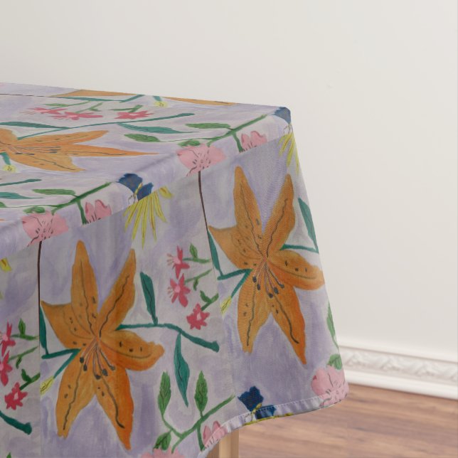 Orange Lily  Tablecloth (In Situ)