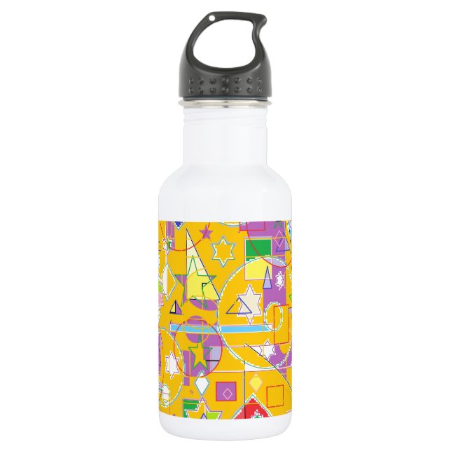 Orange Line 532 Ml Water Bottle (Front)