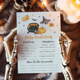 Orange Little Boo Ghost Baby Predictions Game