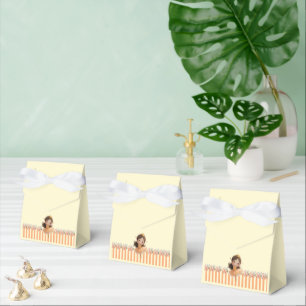 Orange Little Princess Ball Favor Box