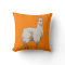 Orange Llama Cushion