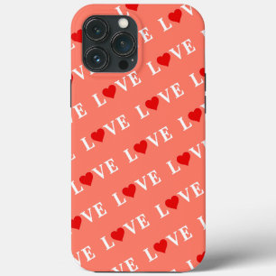 Orange LOVE iPhone 13 Pro Max Case
