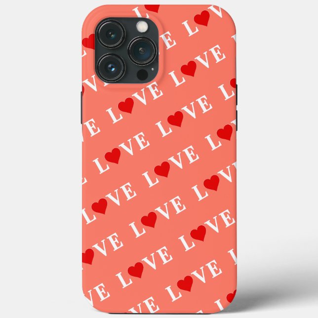 Orange LOVE Case-Mate iPhone Case (Back)