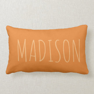 Orange Lumbar Pillow