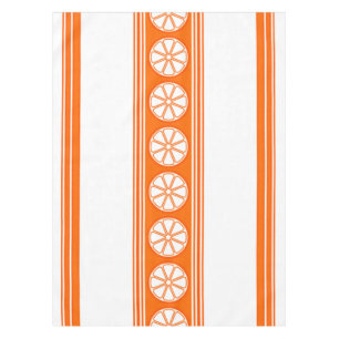 Orange Luxury Jacquard Stripes Tablecloth