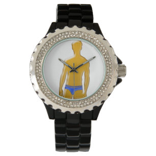 Orange Man Blue Underwear Watch