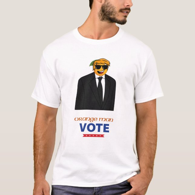 Orange Man U.S. Election Political Design T-Shirt (Front)