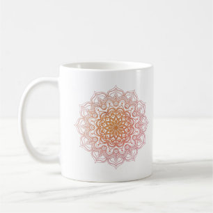 Orange Mandala Coffee Mug