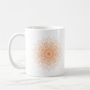 Orange Mandala Coffee Mug