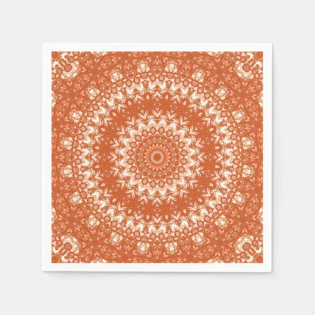 Orange mandala. napkin (Front)