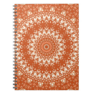 Orange mandala. notebook