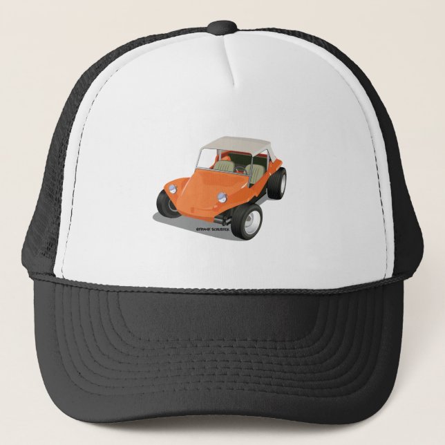 Orange Manx Only Trucker Hat (Front)