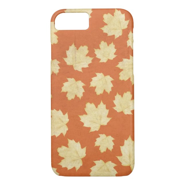 Orange maple leaf Case-Mate iPhone case (Back)