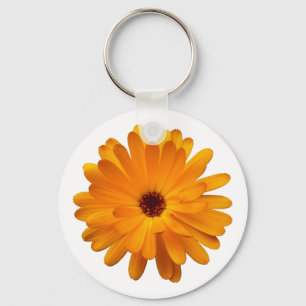 Orange Marigold Keychain