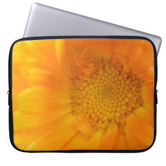 Orange Marigold Macro Laptop Bag