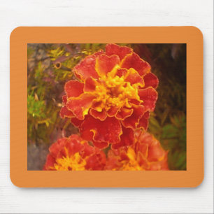 Orange Marigold Mouse Pad