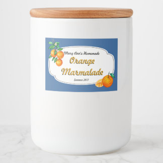 Orange Marmalade Canning Labels