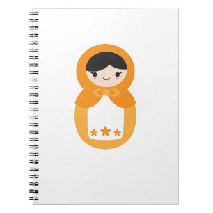 Orange Matryoshka Doll Notebook