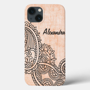 Orange Mehndi Motif iPad Mini Case